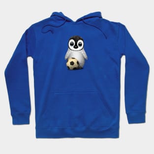 Cute Baby Penguin With Football Soccer Ball Hoodie